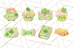 Kawaii Shamrock Cuties PNG, Cute St Patricks Day Clipart Product Image 3