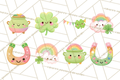 Kawaii Shamrock Cuties PNG, Cute St Patricks Day Clipart Product Image 4