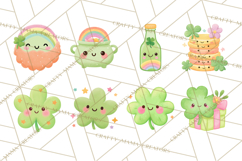 Kawaii Shamrock Cuties PNG, Cute St Patricks Day Clipart Product Image 5
