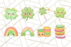Kawaii Shamrock Cuties PNG, Cute St Patricks Day Clipart Product Image 6