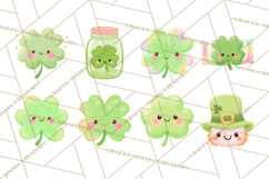 Kawaii Shamrock Cuties PNG, Cute St Patricks Day Clipart Product Image 8