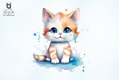 Cute Colorful Cat Sublimation Clipart Product Image 3