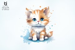 Cute Colorful Cat Sublimation Clipart Product Image 4