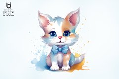 Cute Colorful Cat Sublimation Clipart Product Image 5