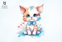 Cute Colorful Cat Sublimation Clipart Product Image 6