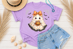 Cute Coquette Ghost PNG - Halloween Ghost Sublimation Product Image 2
