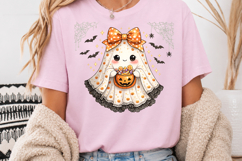 Cute Coquette Ghost PNG - Halloween Ghost Sublimation Product Image 3