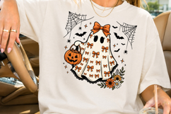 Cute Coquette Ghost Sublimation, Halloween Ghost Design Product Image 2