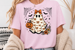 Cute Coquette Ghost Sublimation, Halloween Ghost Design Product Image 4