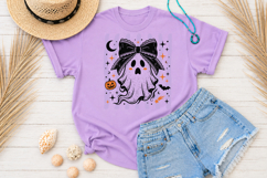 Cute Coquette Ghost Sublimation, Halloween Ghost PNG Product Image 3