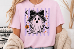Cute Coquette Ghost Sublimation, Halloween Ghost PNG Product Image 4