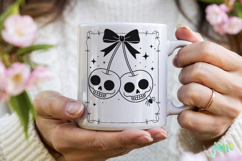 Cute Coquette Halloween Bow SVG PNG Product Image 2
