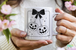 Cute Coquette Halloween Bow SVG PNG Product Image 5