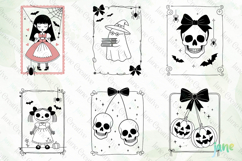 Cute Coquette Halloween Bow SVG PNG Bundle Product Image 6