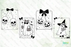 Cute Coquette Halloween Bow SVG PNG Product Image 1