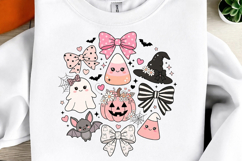 Cute Coquette Halloween Ghost PNG Product Image 1