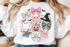 Cute Coquette Halloween Ghost PNG Product Image 2