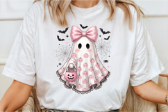 Cute Coquette Halloween Ghost PNG Product Image 2