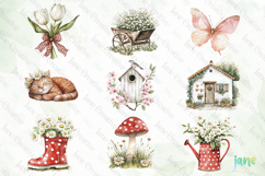 Cute Cottagecore Strawberry Clipart Bundle Product Image 8