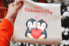 Cute Couple Penguin Clipart PNG Product Image 2