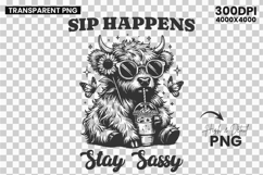 Highland Cow SVG, Stay Sassy Cow PNG, Funny Farm Animal SVG, Cow Sublimation Design, Minding My Mood Shirt, Cute Cow Clipart, Farm Life SVG, Sassy Cow Design, Highland Cow for Cricut, Country Cow Shirt Design