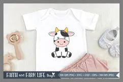 Baby Cow SVG, PNG, JPEG Product Image 4