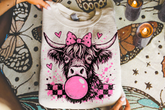 Highland Cow Valentine's Day PNG, Be Mine, Xoxo Png, Love Product Image 3