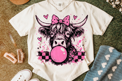 Highland Cow Valentine's Day PNG, Be Mine, Xoxo Png, Love Product Image 5