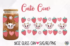 Libbey Glass Can Wrap svg, Valentines Day Glass Can svg Product Image 1