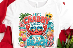 Cute Crab Beach Funny Summer PNG Product Image 3