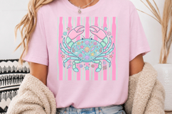 Cute Crab PNG, Seashells Doodle Sublimation Design Product Image 3