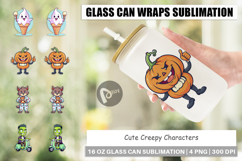 Glass Can Cute Creepy Characters Product Image 1