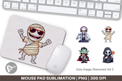 Mouse Pad Cute Creepy Characters Product Image 1
