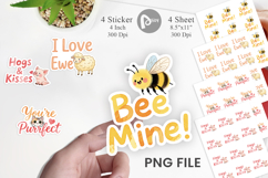 Critter Valentine's Quotes Sticker Product Image 1