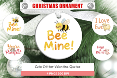 Critter Valentine's Quotes Ornament Product Image 1