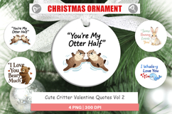 Critter Valentine's Quotes Ornament Product Image 1
