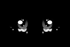 Cute crying anime eyes expression illustration design Product Image 2