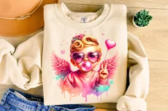 Valentine's Day Cupid PNG, Retro Cupid, Cute Cupid PNG, Love Product Image 1