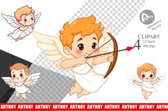 Cute Cupids Clipart Product Image 1