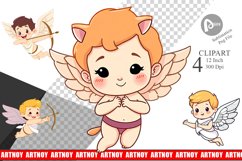 Cute Cupids Clipart Product Image 1