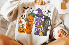 Halloween Obsessive Cup Disorder PNG, Halloween Spooky PNG Product Image 3