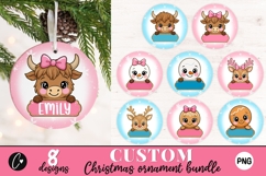 Custom Cute Christmas Ornament Sublimation Bundle Product Image 1