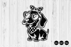 Christmas Dachshund SVG, Dachshund SVG, Animal SVG Product Image 1