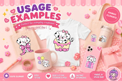 Cute Dalmatian Puppy Birthday Clipart PNG Kawaii Dog Product Image 5