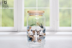 Cute Deer Flower Watercolor Sublimation Clipart Product Image 5