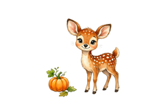 Cute Deer Png Design |Forest Png Product Image 1