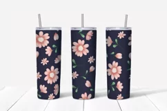 Cute Deer sublimation design Skinny tumbler wrap design 