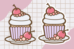 Cute Dessert Clipart PNG set 1 Product Image 3