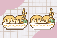 Cute Dessert Clipart PNG set 1 Product Image 4