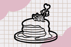 Cute Outline Dessert Clipart PNG set 2 Product Image 2